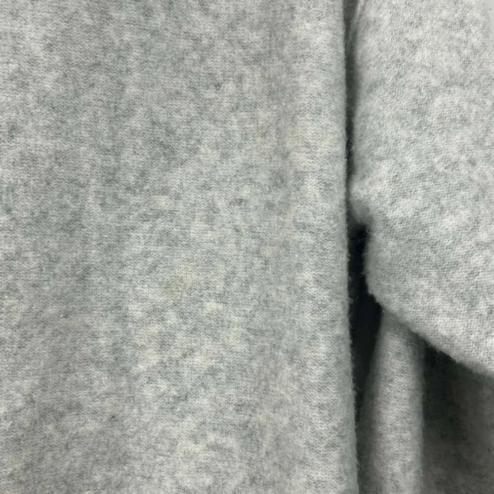 Free People Women's Medium Wool Blend Significant Other Hooded Sweater Gray/Tan - Picture 14 of 16